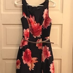 Dark colored Fit and Flare Dress